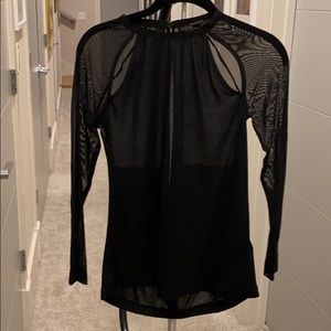 All Saints black long sleeve size 2 top